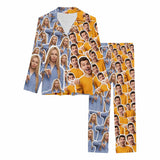 Custom Face Both Boy/Girlfriend Sleepwear Personalized Women's Slumber Party Long Pajama Set