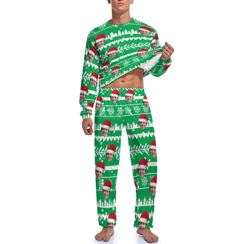 Custom Face Christmas Men's Pajamas