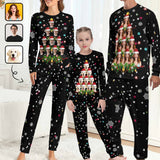 Custom Face Christmas Santa Sleepwear Personalized Family Pajamas Set
