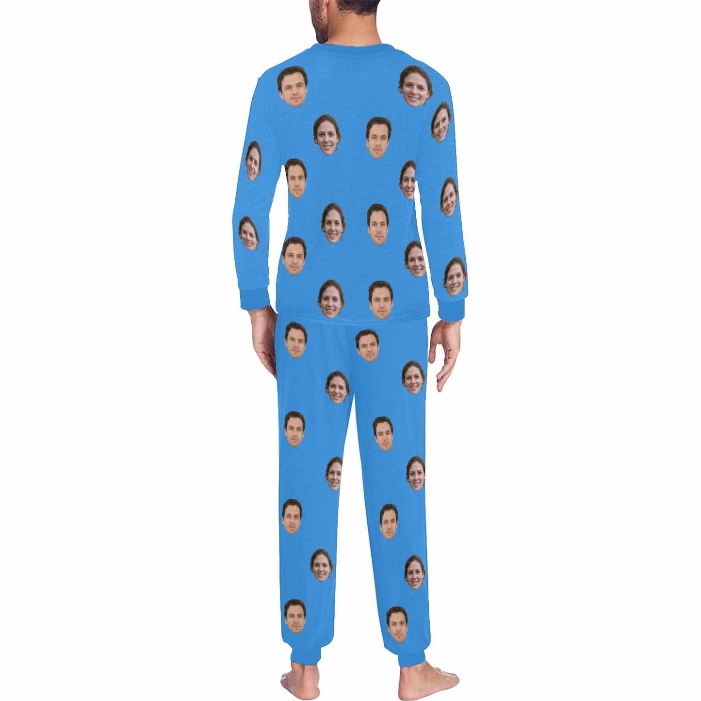 Custom Face My Valentine My Lover Couple Matching Pajamas