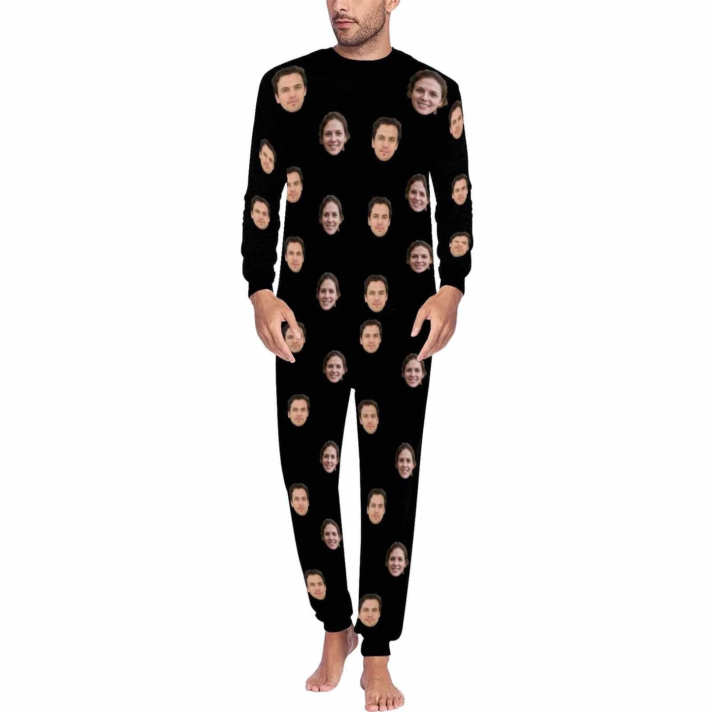 Custom Face My Valentine My Lover Couple Matching Pajamas