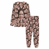 Custom Pajamas with Faces Personalized Photo Seamless Men's All Over Print Pajama Set