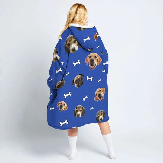 Classic Comfort Personalized Oversized Huggie Hoodie Blanket -  UK