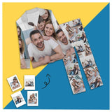 Custom Photo Family Portrait Slumber Party Long Pajama Set For Women