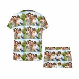 Custom Photo Pajamas Loving Family Loungewear Personalized Women's Short Pajama Set Gifts for Mom