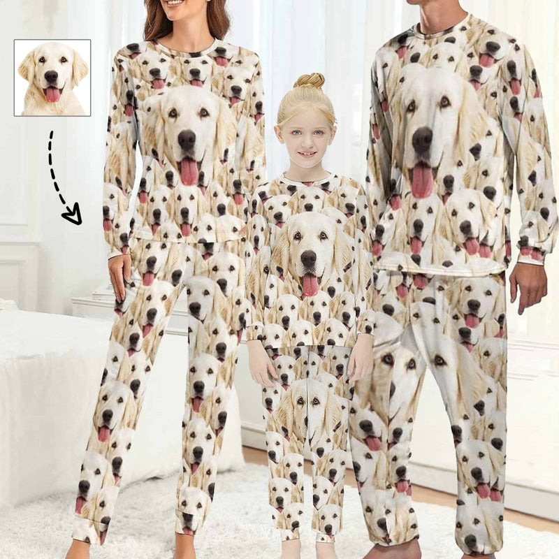 Personalized Love Heart Pajamas Family Matching Long Sleeve Pajama