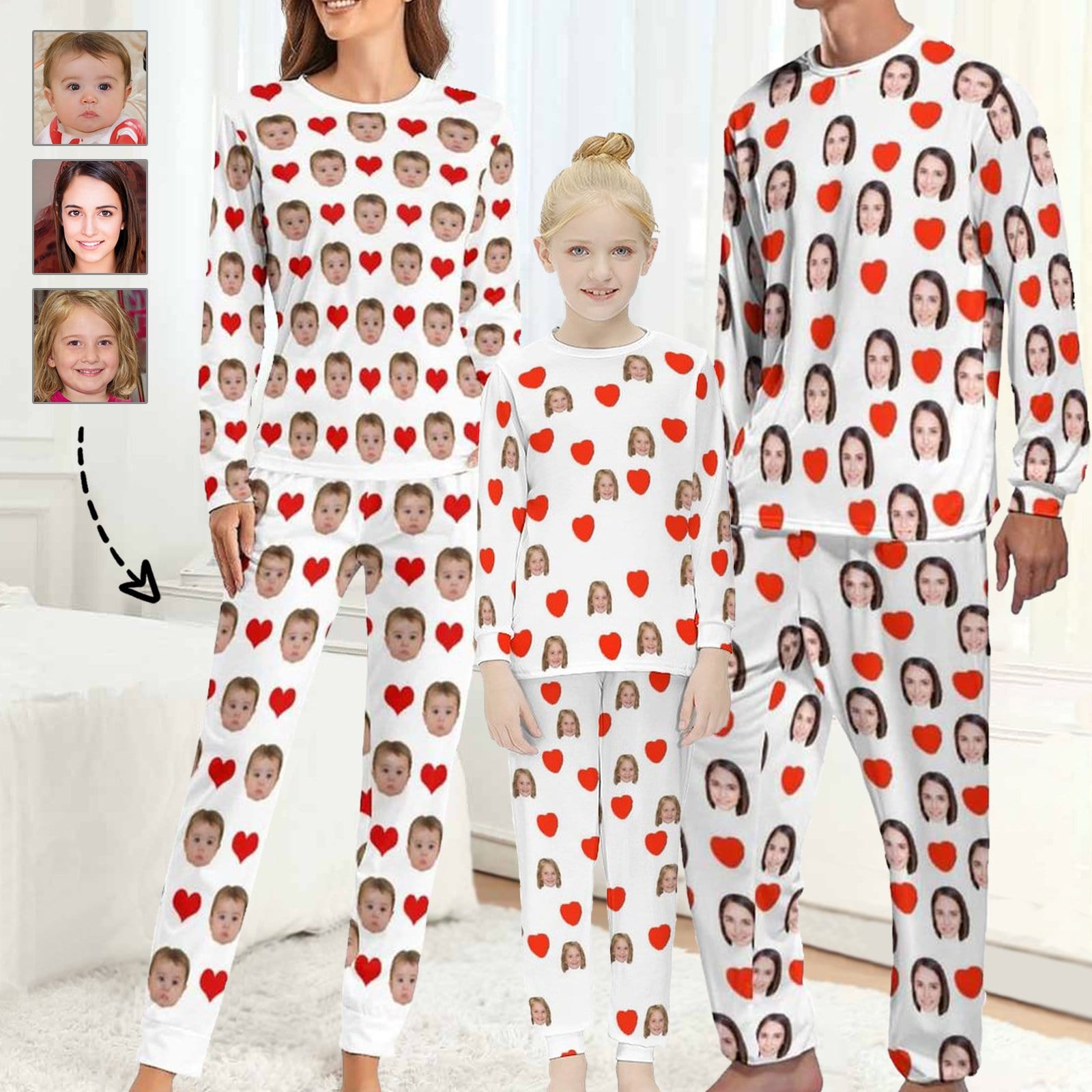 face on pajamas