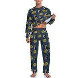 Father's Loungewear Custom Photo Super Dad Men's Pajamas Personalized Photo Pajama Set for Him