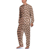 Fathers Day Pajama Set Custom Face Seamless Dad Love Kids Sleepwear Personalized Photo Men's Pajamas