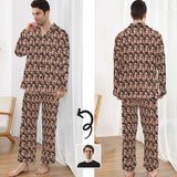 Personalized Face Pajama Pants for Men Custom Face Seamless Pajama Set