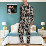 Personalized Men's Pajamas Custom Photo Loungewear Seamless Dad Love Son Pajama Set For Men