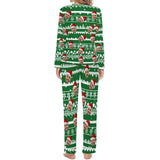 Special Christmas Sale Custom Boyfriend Face Christmas Pattern Sleepwear Personalized Women's Slumber Party Crewneck Long Pajamas Set
