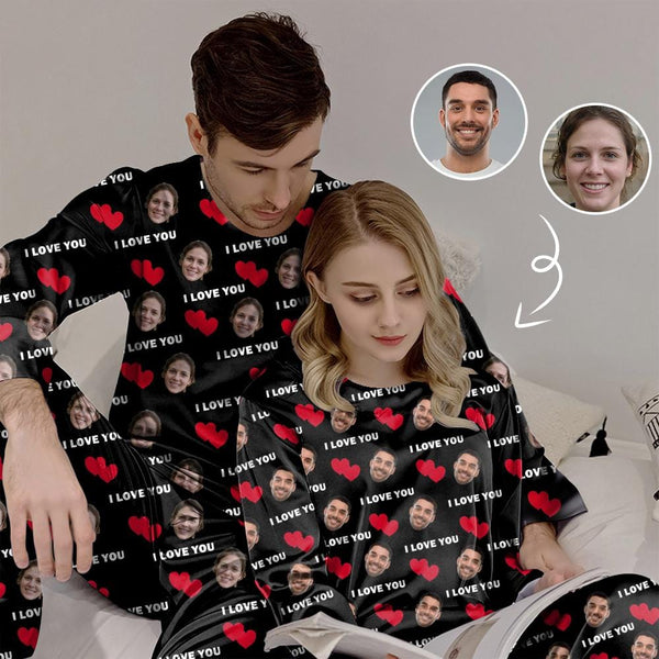 Family/Couple Matching Pajamas – CustomFaceShirt
