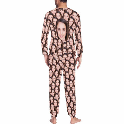 Custom Face My Valentine My Lover Cute Couple Matching Pajamas