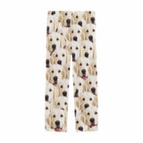 Custom Couple Face Pet Dog Seamless Sleepwear Personalized Women's&Men's Slumber Party Long Pajama Pants