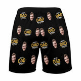 Custom Face Men's Pajama Shorts Personalized Best Dad Sleepwear Shorts