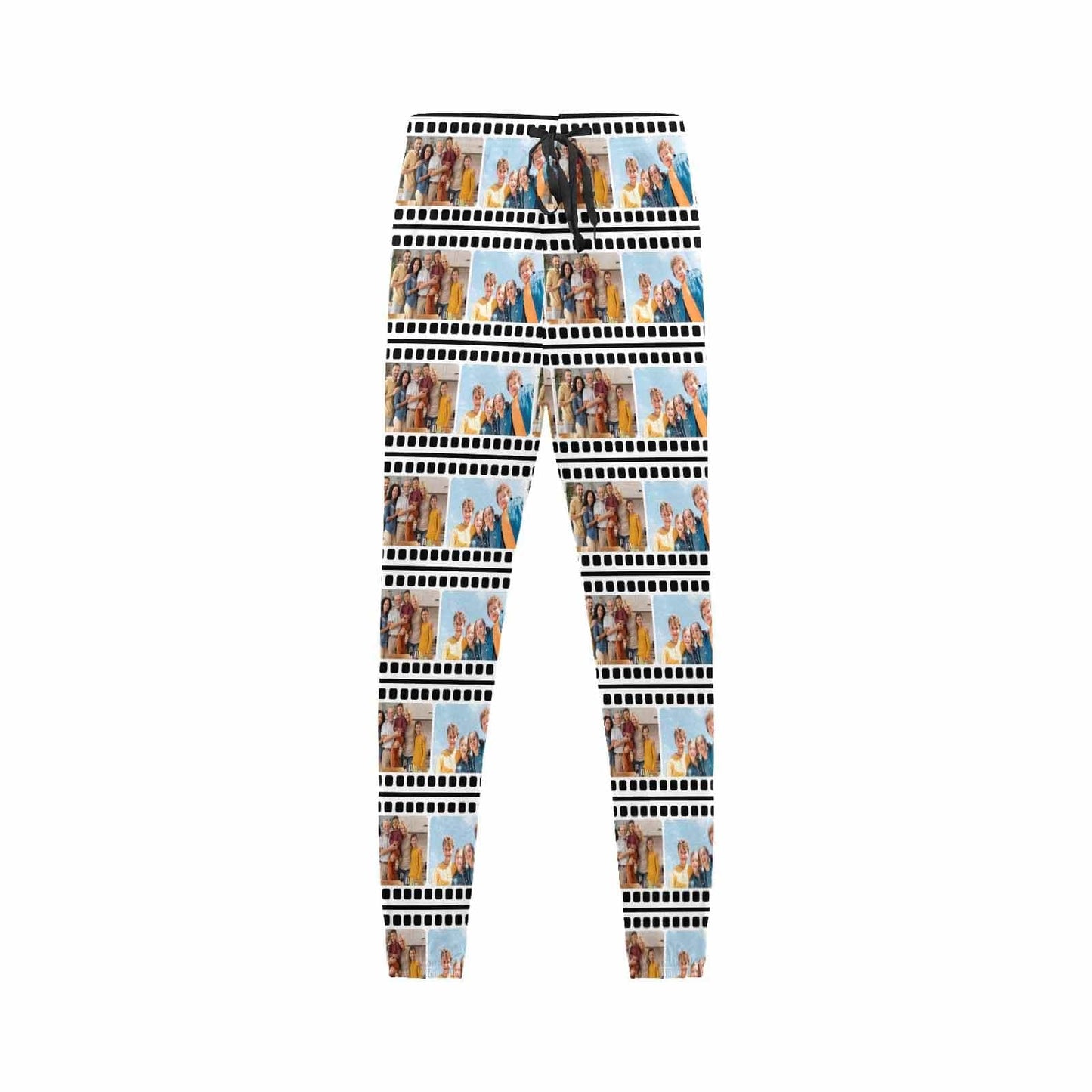 Custom Photo Long Pajama Pants with Seamless Pictures Personalized Men's Slumber Party Sleepwear