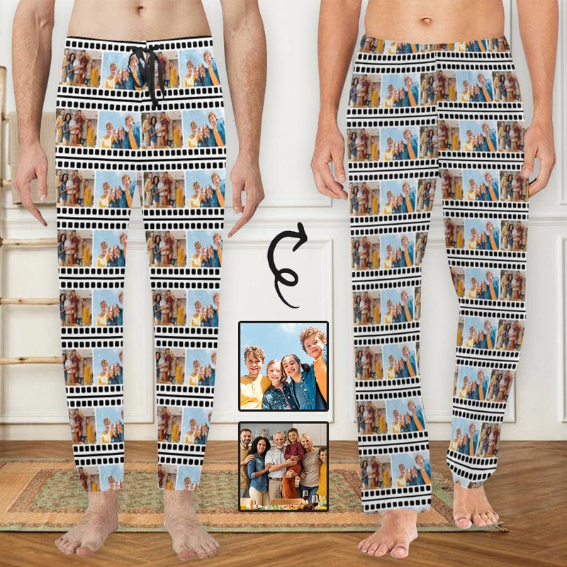 Custom Photo Long Pajama Pant Personalized Men Slumber Party Sleepwear –  Custom Face Shirt