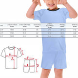 Little Boy Pajamas Custom Photo Cute Sleepwear Personalized Pet Kid's Short Sleeve Pajama Set For Boys 2-7Y