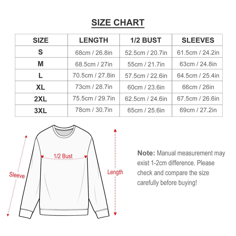 Custom Face&Name Funny Lightning Round Neck Sweater for Men Long Sleeve Lightweight Sweater Tops Personalized Ugly Sweater With Photo
