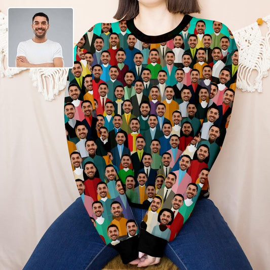 custom face loose sweatshirt