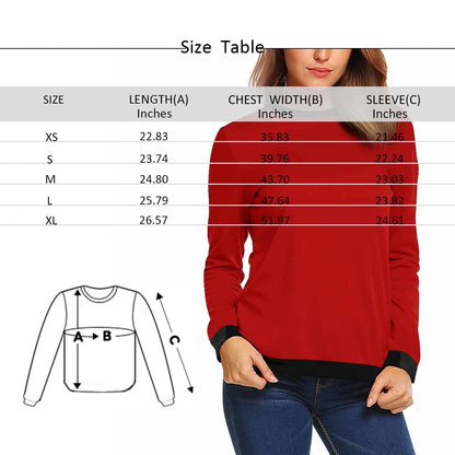 Custom Face Pizza Universe Women's Casual Crewneck Sweatshirt Personalized Long Sleeve Loose Sweatshirt