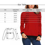 Custom Seamless Face Women's Casual Crewneck Sweatshirt Personalized Long Sleeve Loose Sweatshirt