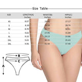 Personalized Women's Panties Custom Big Face Women's Thong Custom Underwear